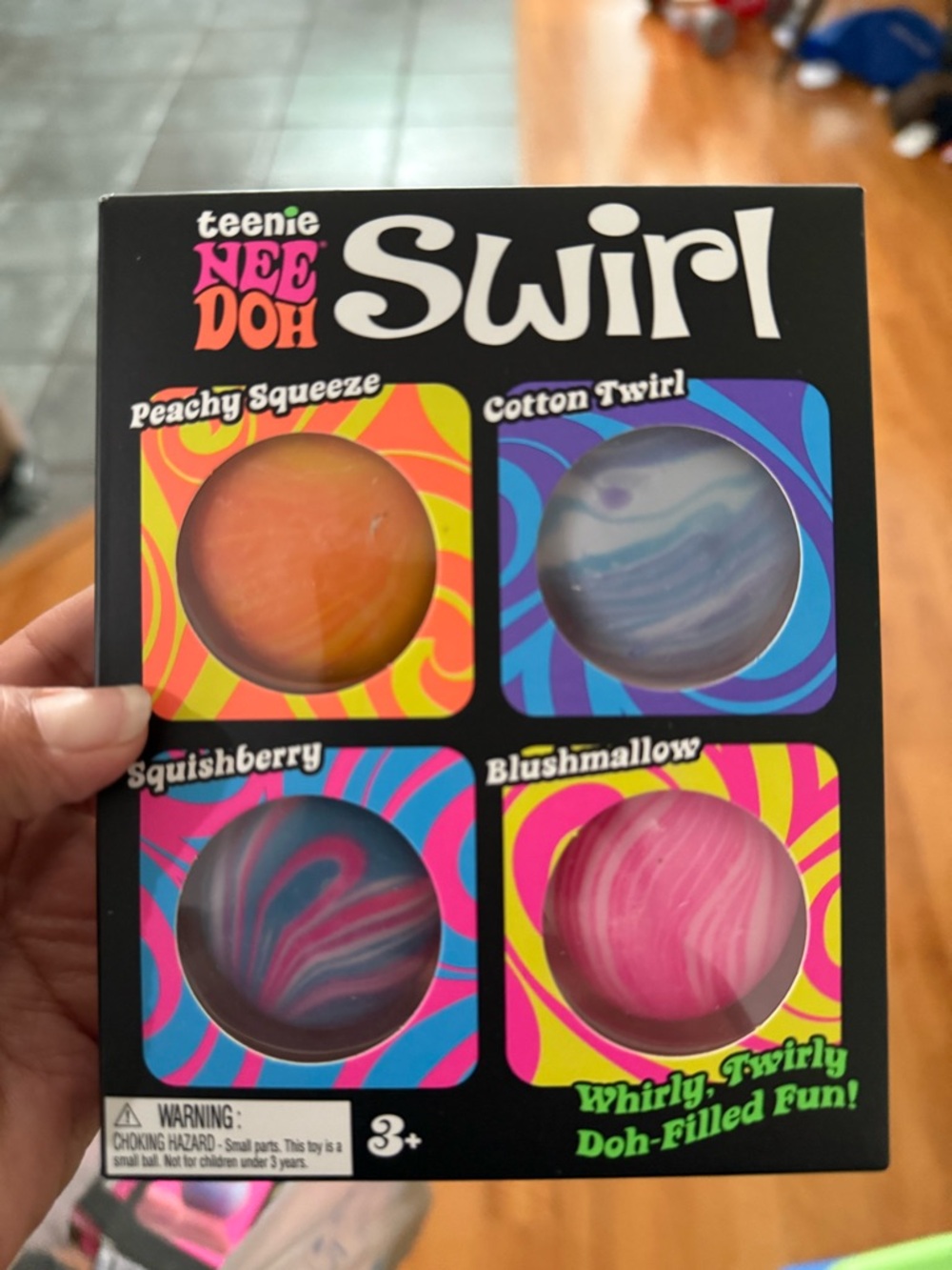 Swirl Kids Toy - Assorted Peachy, Blue, Pink & Purple Squeezables